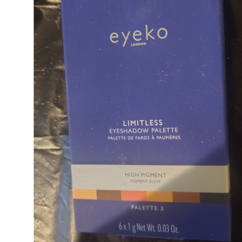Eyeko London Limitless Eyeshadow Palette 3 High Pigment 6 Shades New
